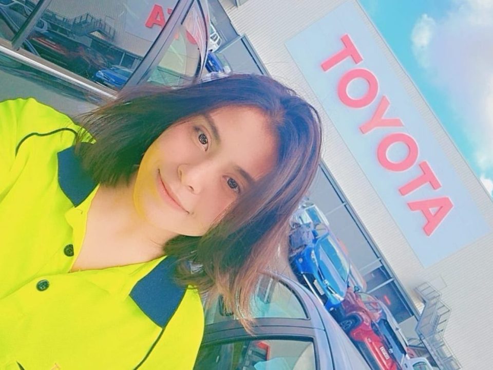 Roma Gawhari, in her Toyota uniform